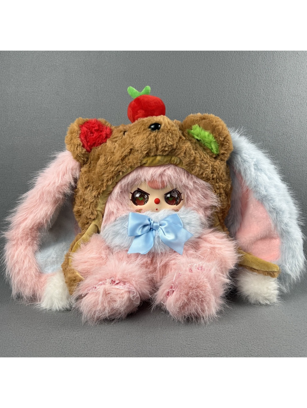 Confirmed - Baby Three 500% Hat Poster - Apple Bear